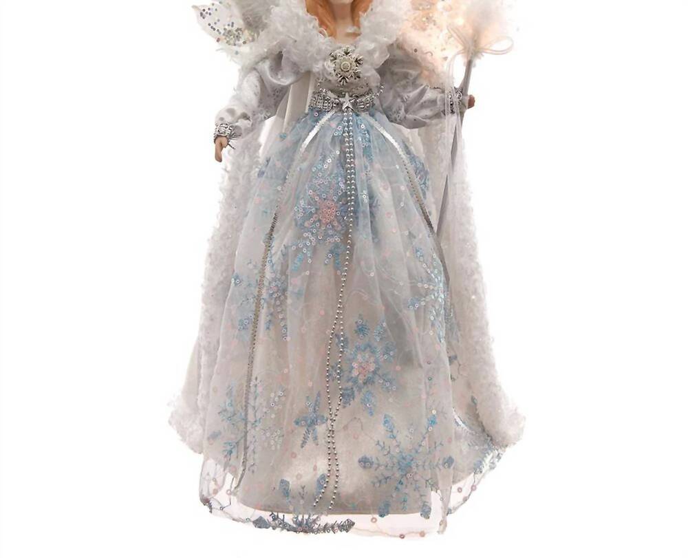 NEW KURT S. ADLER angel 10 light tree topper 16" in white